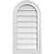 Ekena Millwork Round Top Surface Mount PVC Gable Vent w/ 2"W x 1-1/2"P Brickmould Frame, 14"W x 26"H GVPRT14X2602SN - alternate 1